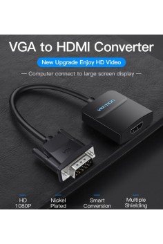 Cáp chuyển đổi VGA to HDMI  + Audio Vention ACNBB